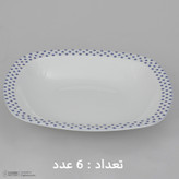 سرویس غذاخوری 27 پارچه 6 نفر چینی زرین ایران مدل کواترو ورنیکا درجه عالی