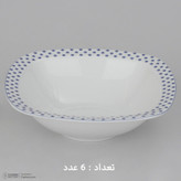 سرویس غذاخوری 27 پارچه 6 نفر چینی زرین ایران مدل کواترو ورنیکا درجه عالی