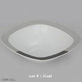 سرویس غذاخوری 27 پارچه 6 نفر چینی زرین ایران مدل وگاس اوریت سری کواترو درجه عالی