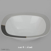 سرویس غذاخوری 27 پارچه 6 نفر چینی زرین ایران مدل وگاس اوریت سری کواترو درجه عالی