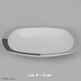 سرویس غذاخوری 27 پارچه 6 نفر چینی زرین ایران مدل وگاس اوریت سری کواترو درجه عالی