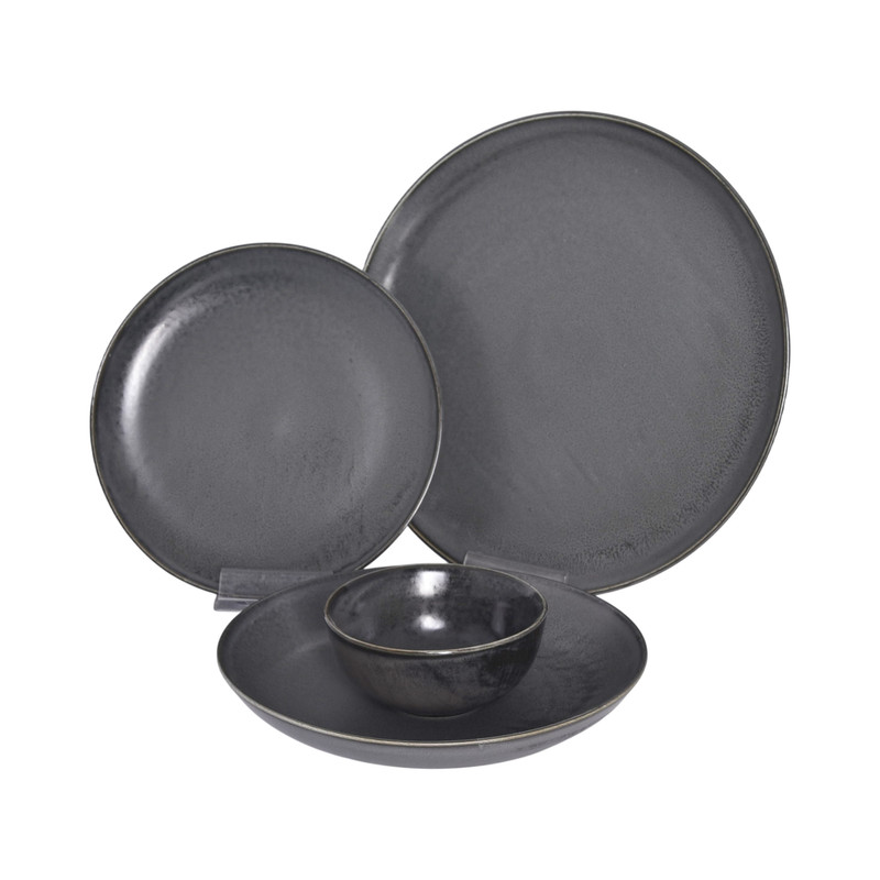 سرویس غذاخوری چینی چهار پارچه 1 نفره بی.وی.کی مدل OLEN کد 455404