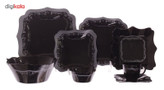 سرویس غذاخوری 38 پارچه لومینارک مدل Authentic Silver Black