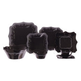 سرویس غذاخوری 38 پارچه لومینارک مدل Authentic Silver Black
