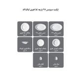 سرويس غذاخوری 28 پارچه چینی زرین ایران مدل ايتاليا اف ویلیج کد 0128 درجه عالی